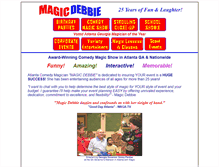 Tablet Screenshot of magicdebbie.com